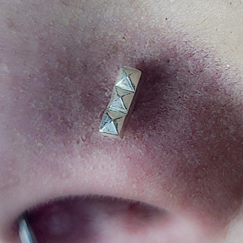 Silver Minimal Studded Bar Nose Stud-Nose Stud-Inchoo Bijoux-Inchoo Bijoux