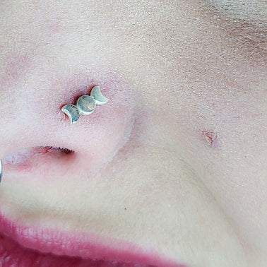 Silver Moon Phase Nose Stud-Nose Stud-Inchoo Bijoux-Inchoo Bijoux