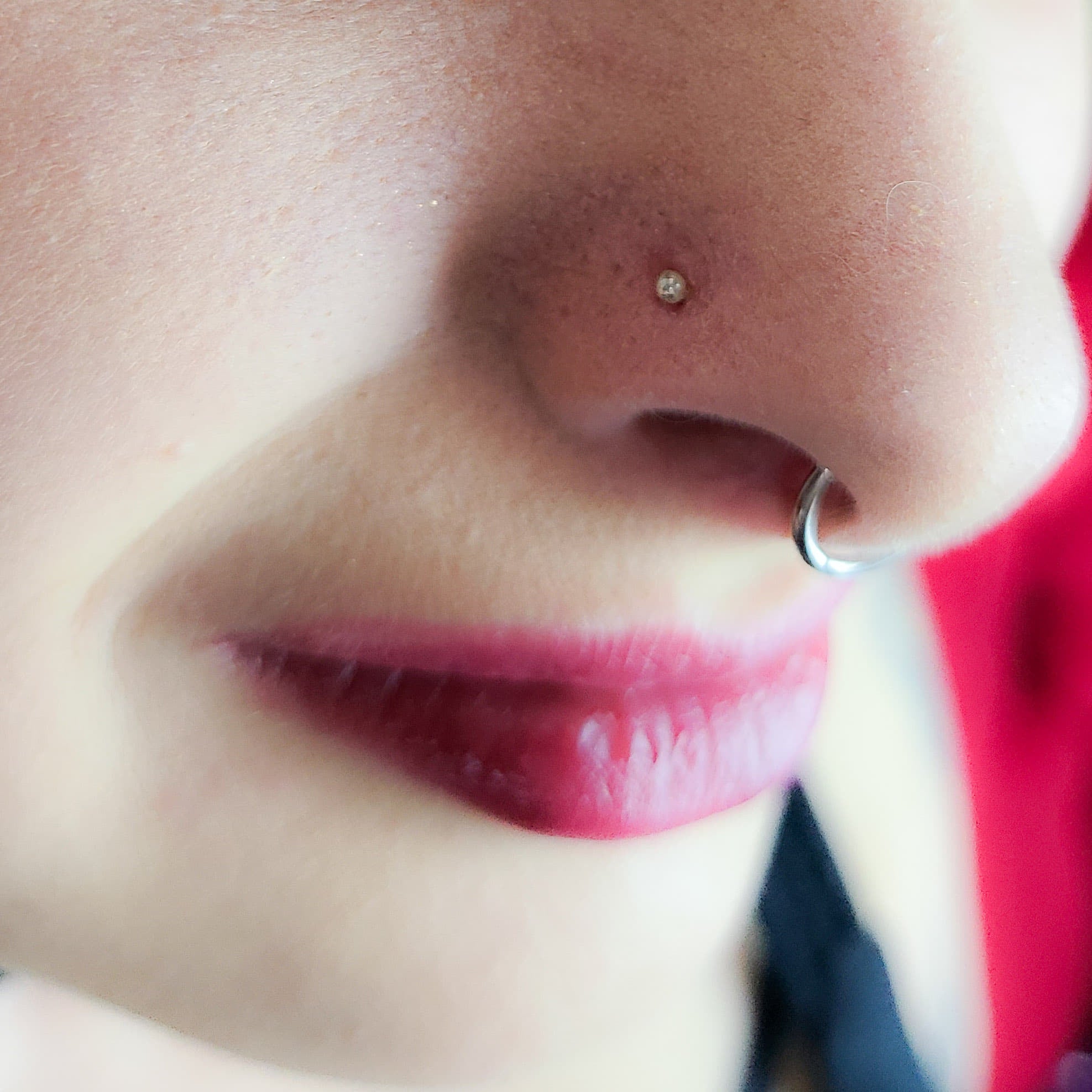 Tiny Silver Ball Nose Stud - Inchoo Bijoux