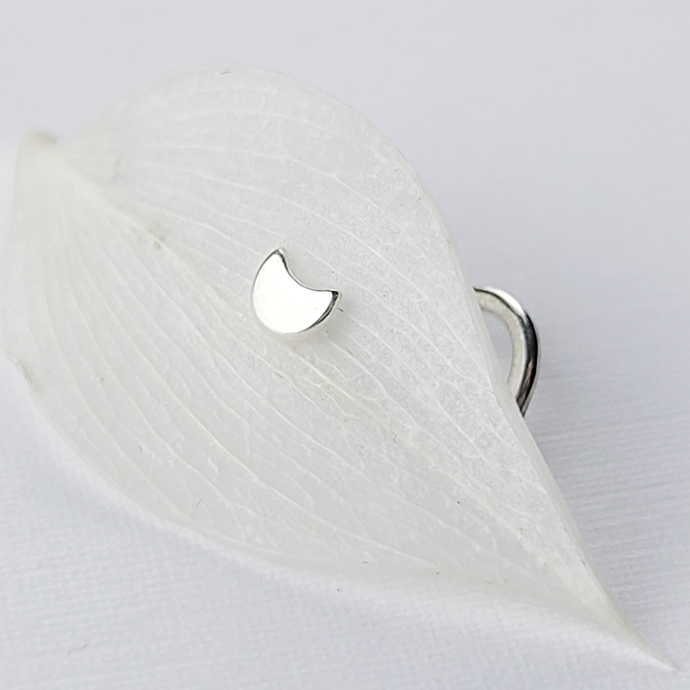Tiny Silver Moon Nose Stud-Nose Stud-Inchoo Bijoux-Inchoo Bijoux