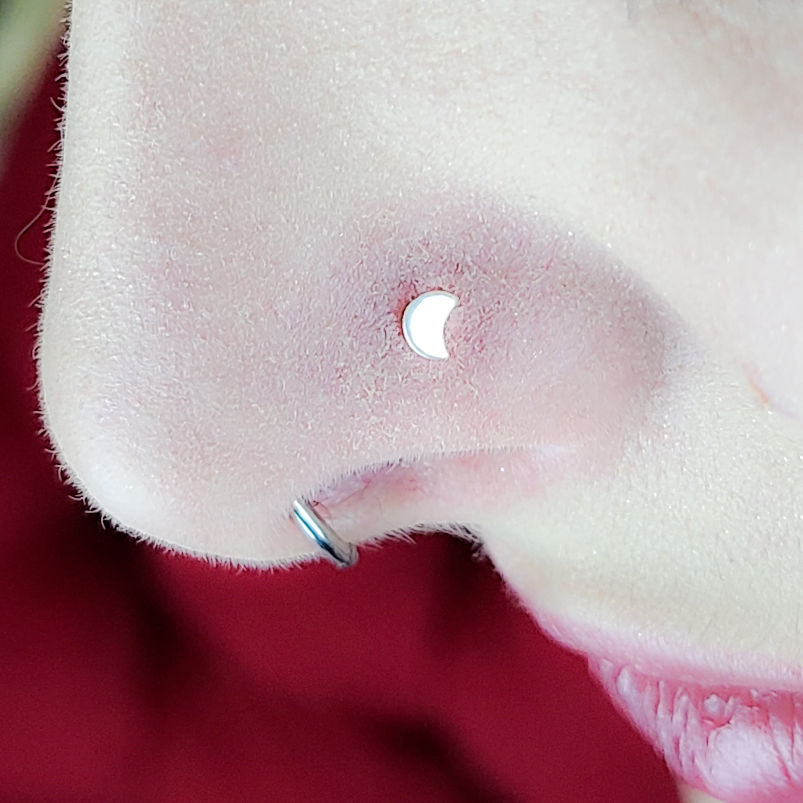 Tiny Silver Moon Nose Stud-Nose Stud-Inchoo Bijoux-Inchoo Bijoux