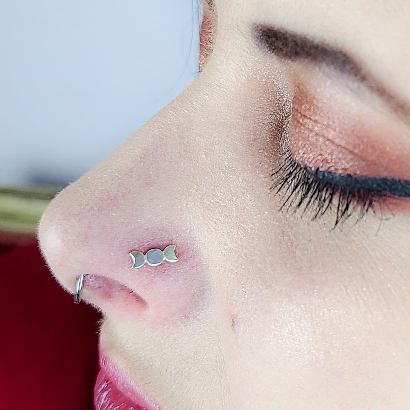 Silver Moon Phase Nose Stud-Nose Stud-Inchoo Bijoux-Inchoo Bijoux