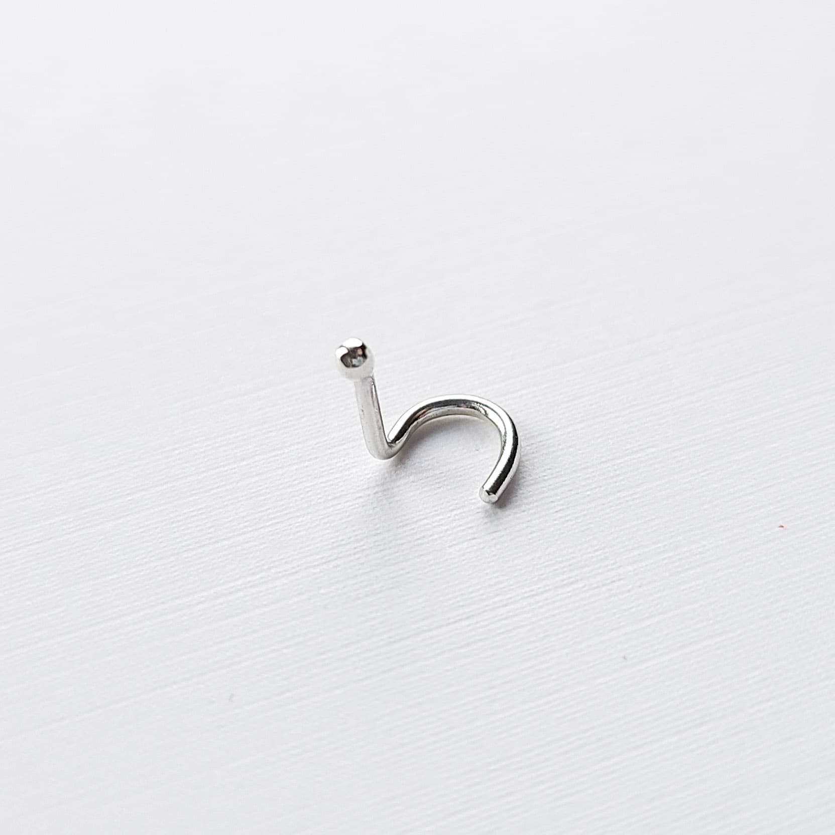 Tiny Silver Ball Nose Stud-Nose Stud-Inchoo Bijoux-Inchoo Bijoux