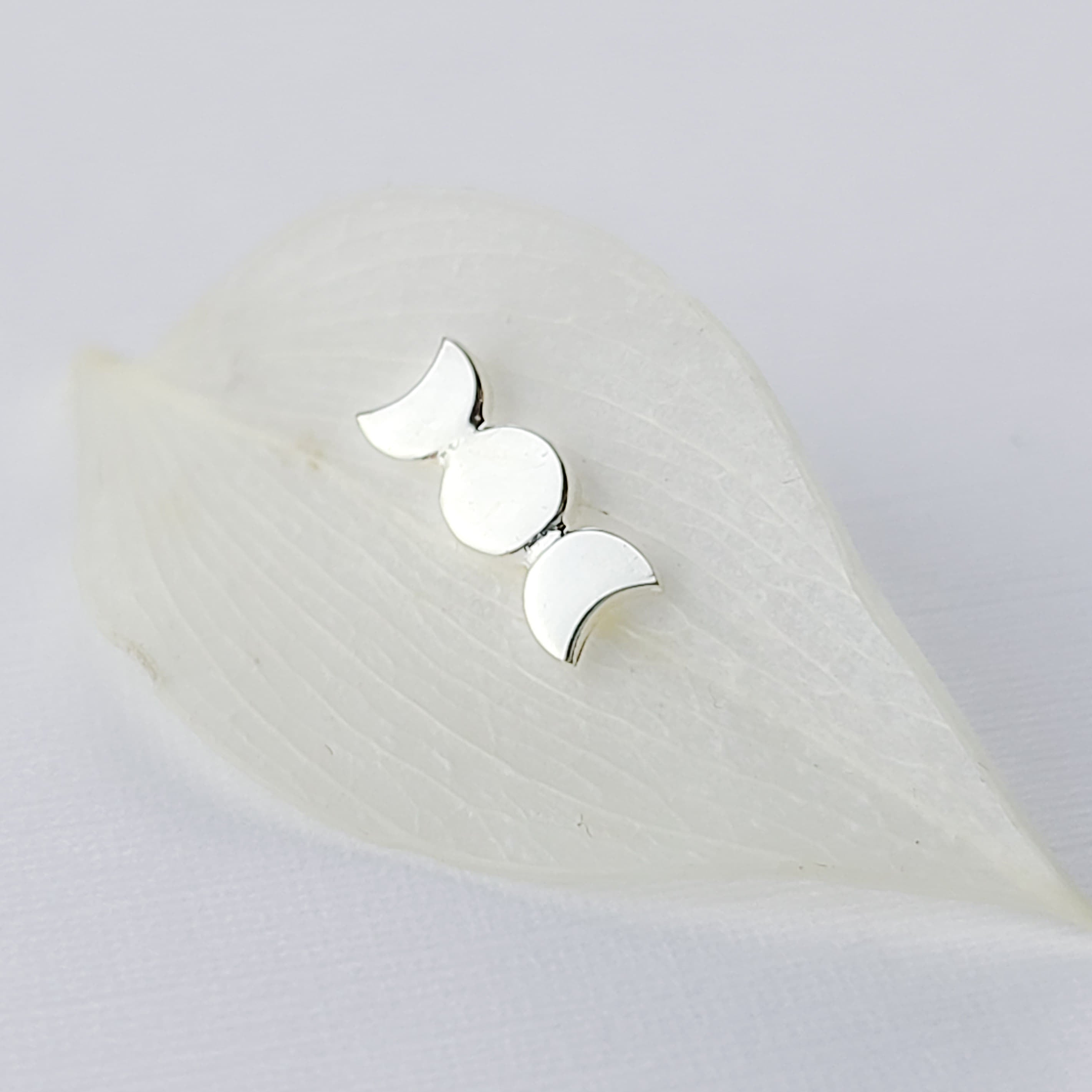 Silver Moon Phase Nose Stud-Nose Stud-Inchoo Bijoux-Inchoo Bijoux