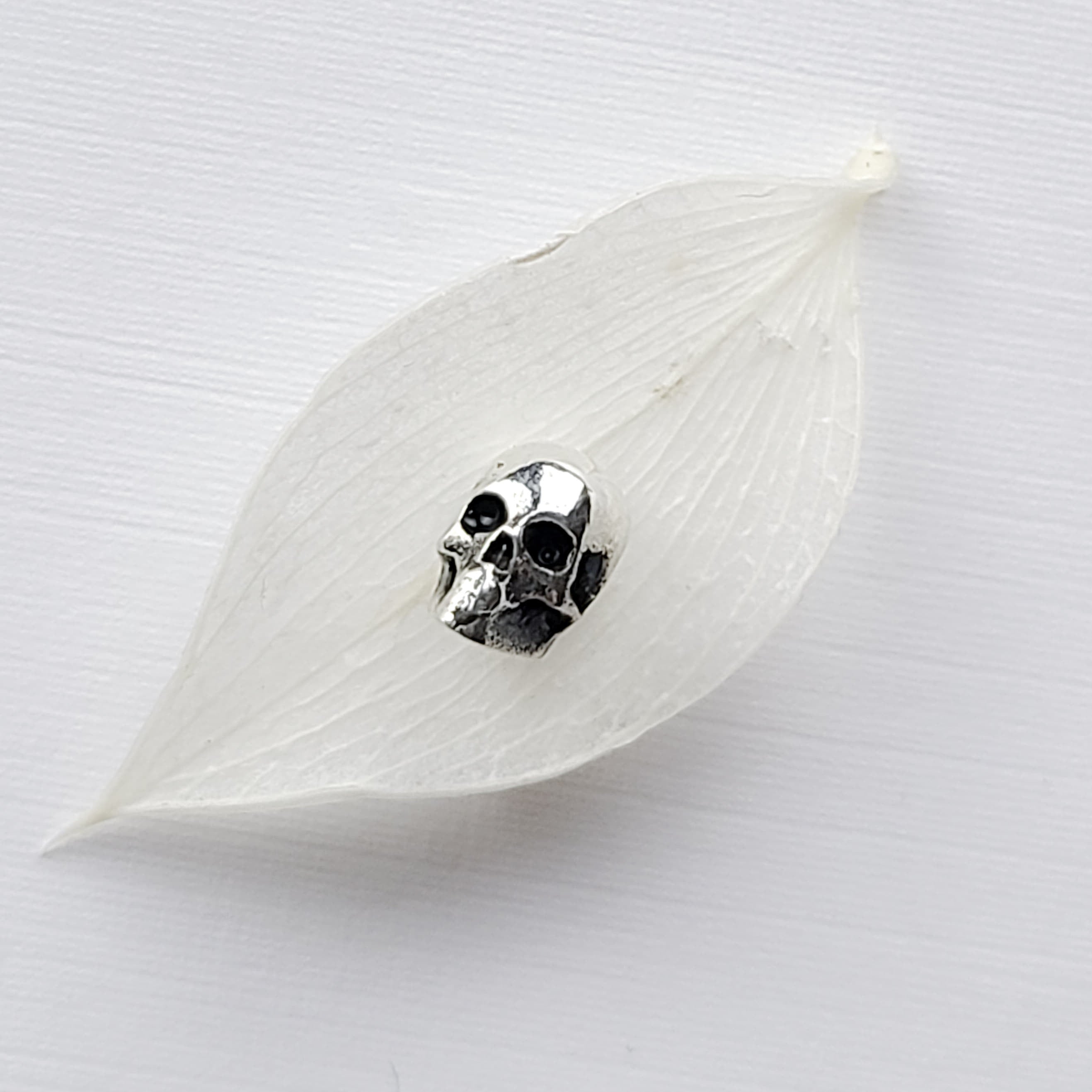 Small Silver Skull Nose Stud-Nose Stud-Inchoo Bijoux-Inchoo Bijoux