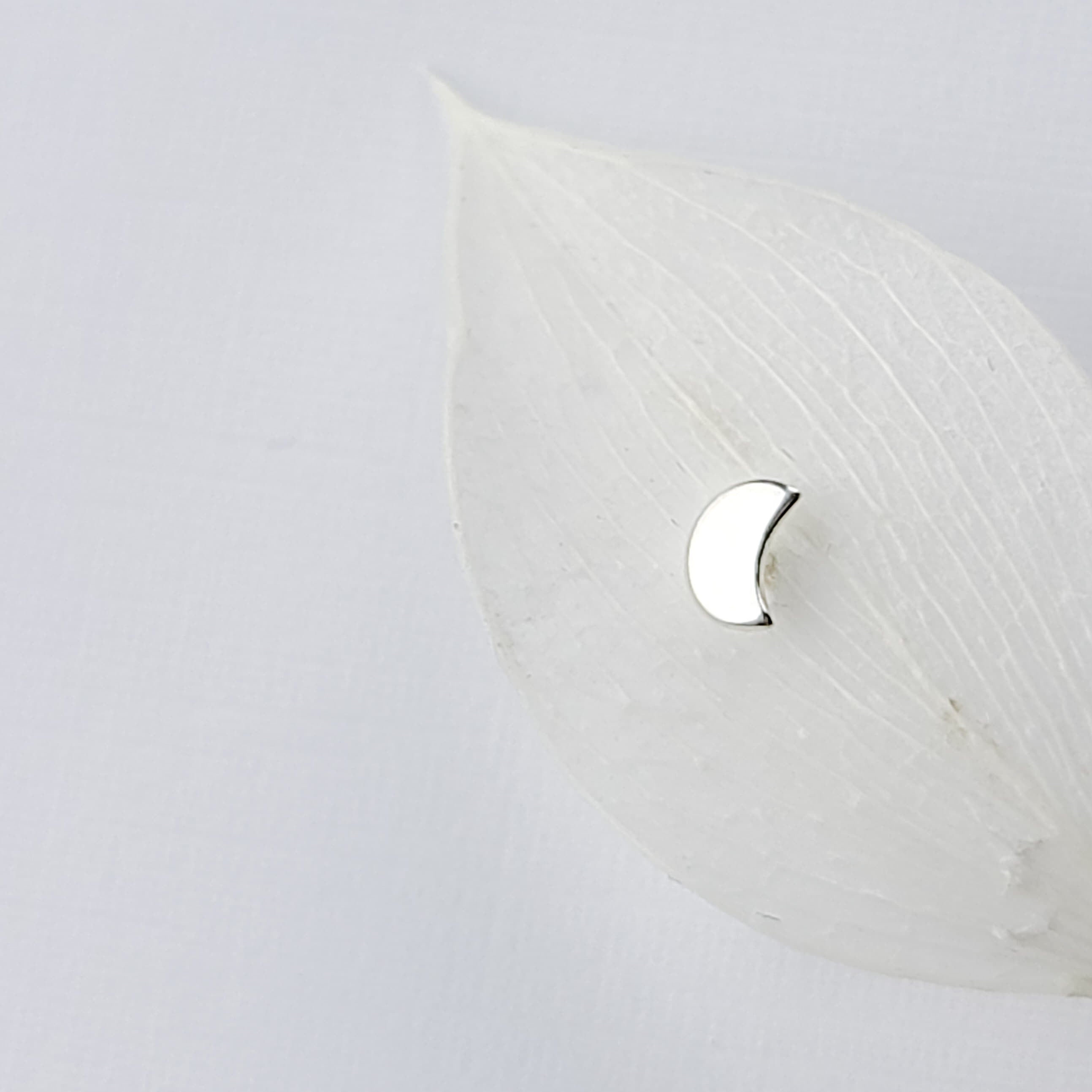 Tiny Silver Moon Nose Stud-Nose Stud-Inchoo Bijoux-Inchoo Bijoux