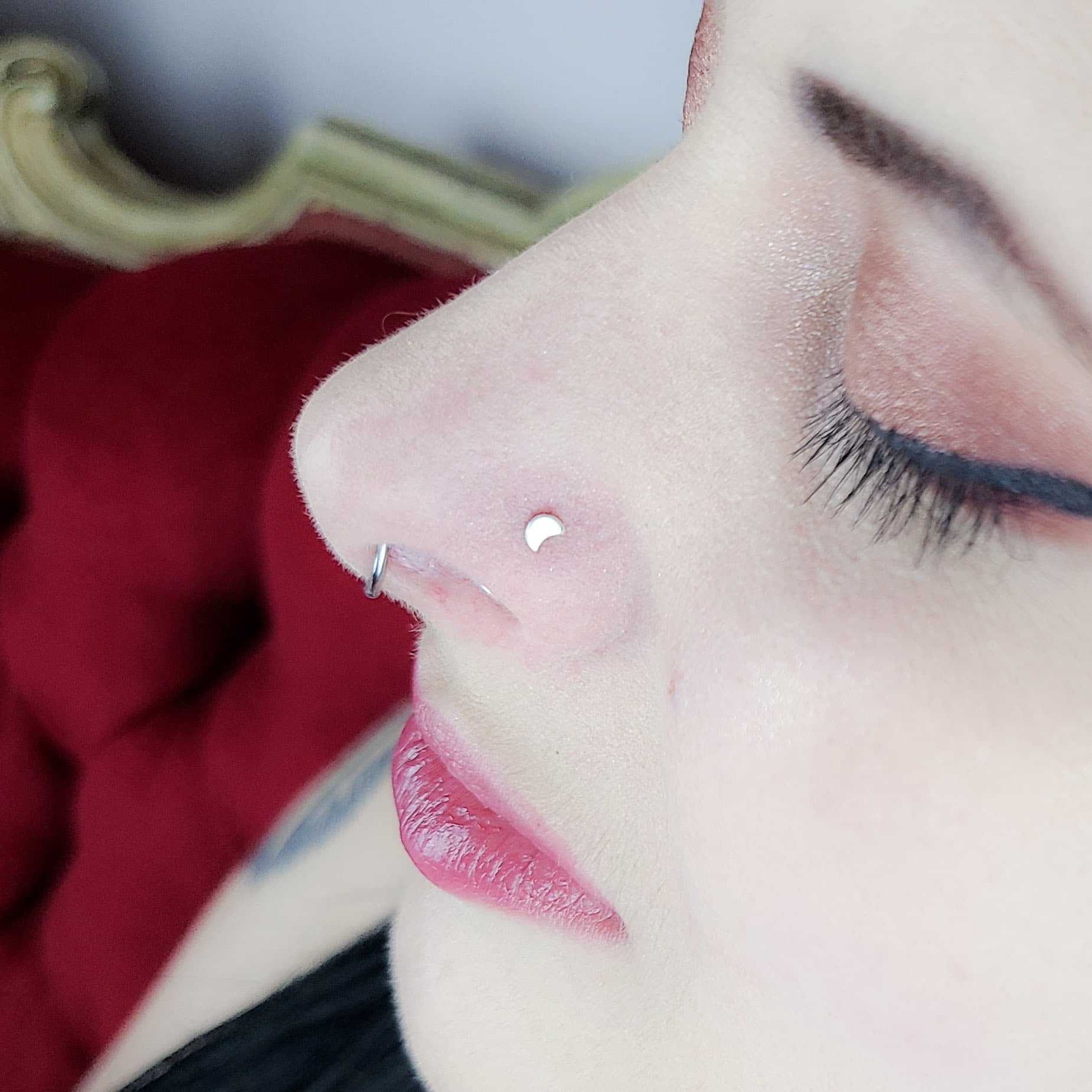 Tiny Silver Moon Nose Stud-Nose Stud-Inchoo Bijoux-Inchoo Bijoux