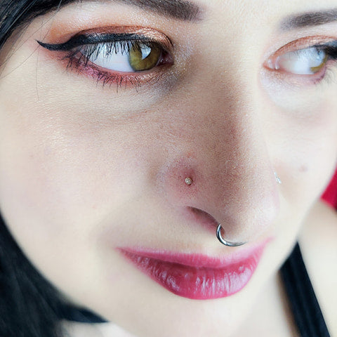 Tiny Silver Ball Nose Stud-Nose Stud-Inchoo Bijoux-Inchoo Bijoux