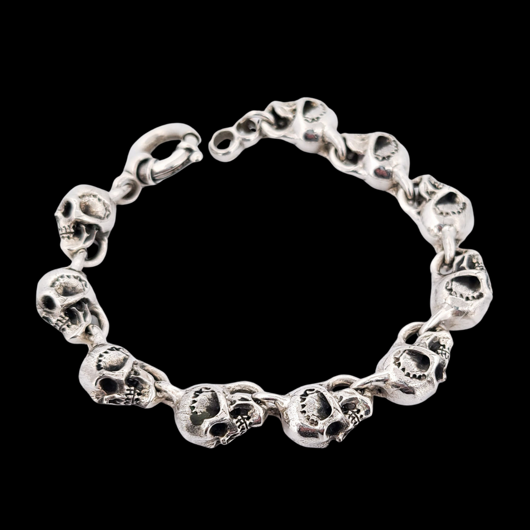 Solid Heavy Skull Bracelet