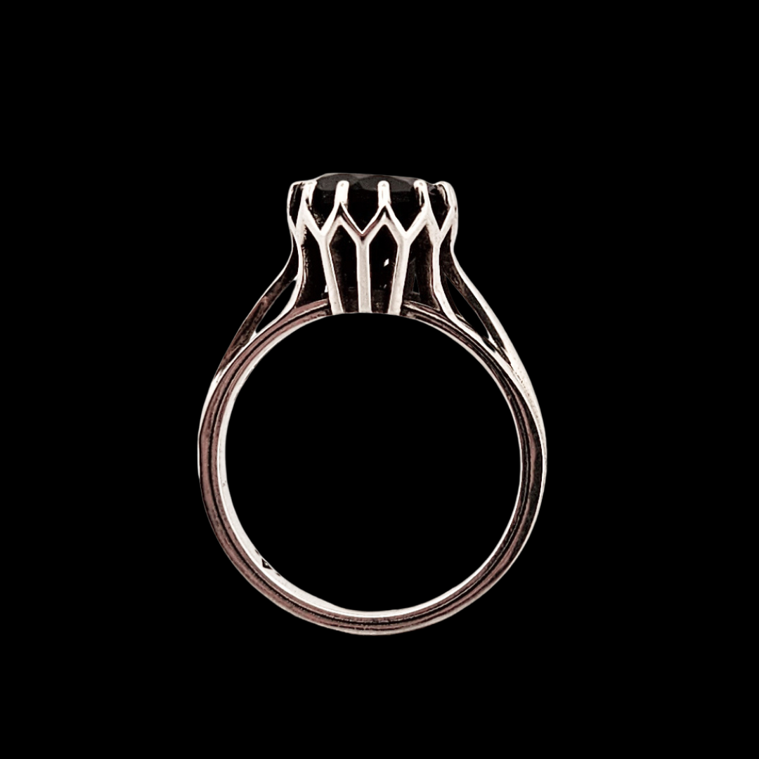 Veneration Ring - Sterling Silver and Onyx
