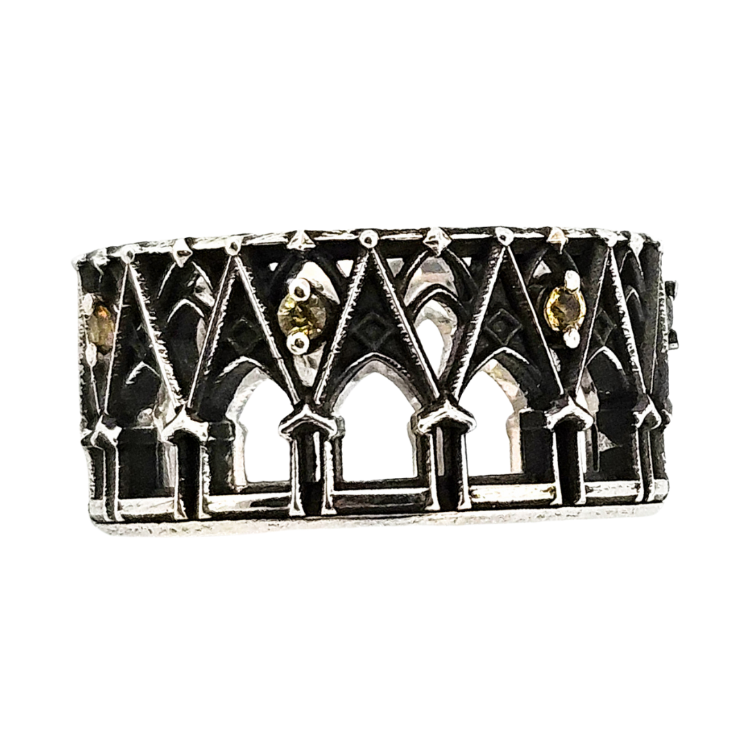 Mystic Ring Band - Yellow Sapphires - Inchoo Bijoux
