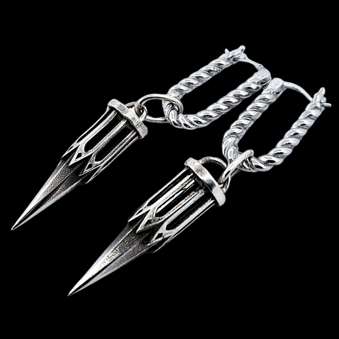 Tiny Church Tower Dangling Earrings