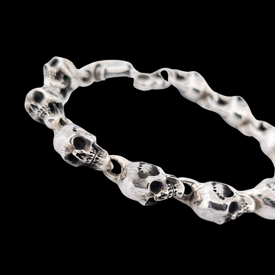 Solid Heavy Skull Bracelet