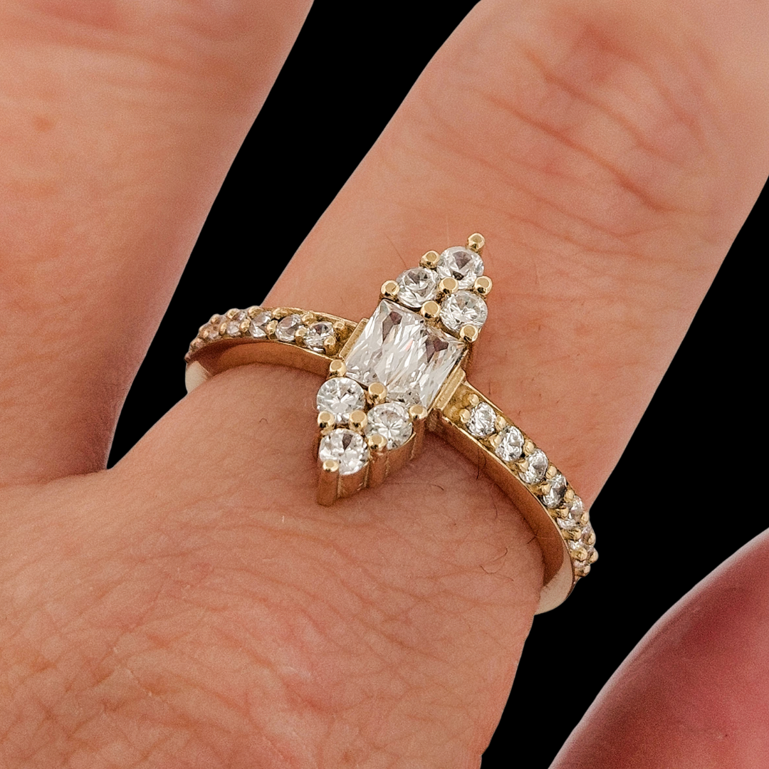Twin Souls Ring - Gold and Diamonds - Inchoo Bijoux
