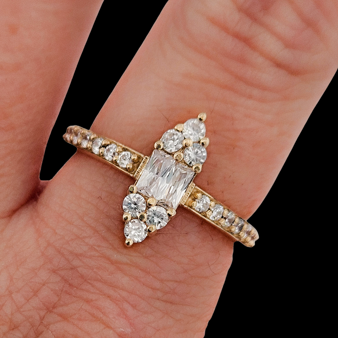 Twin Souls Ring - Gold and Diamonds - Inchoo Bijoux