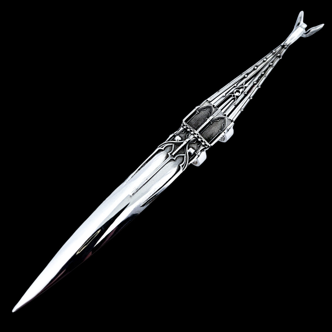 Oversized Gothic Church Claw with Detailed Angel