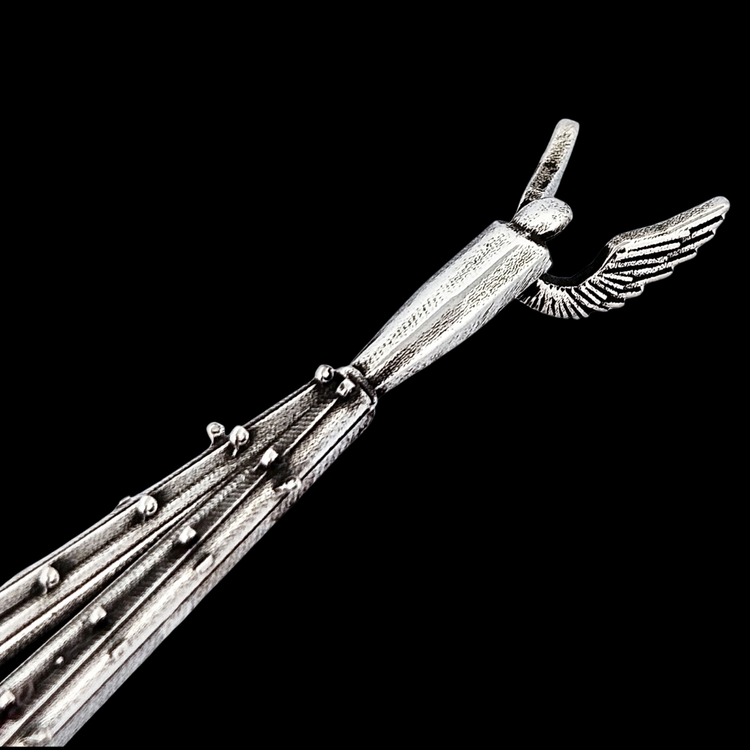 Oversized Gothic Church Claw with Detailed Angel