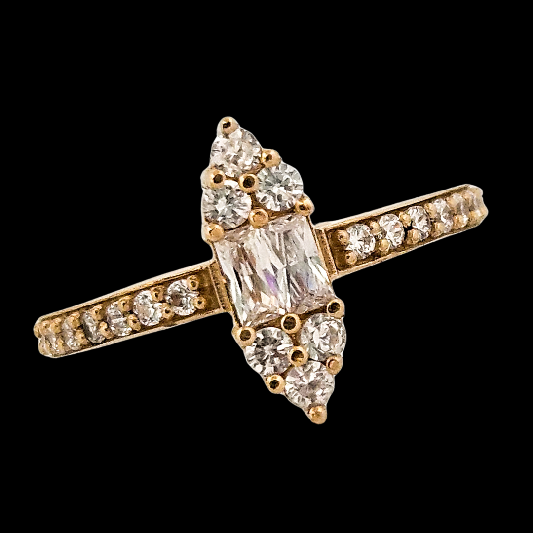 Twin Souls Ring - Gold and Diamonds - Inchoo Bijoux
