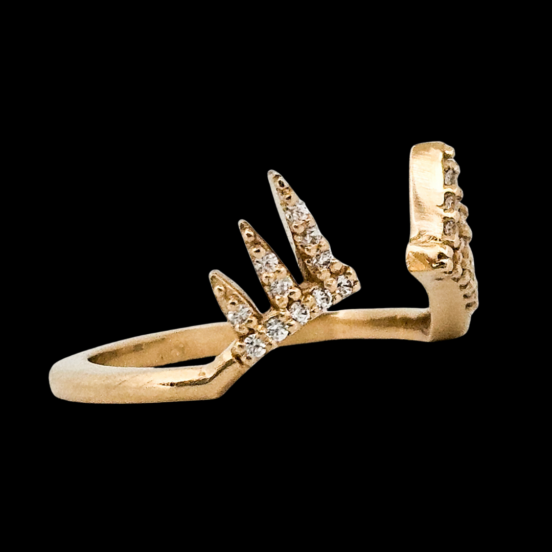 The Aura Stackable Ring - Solid Gold and Diamonds - Inchoo Bijoux