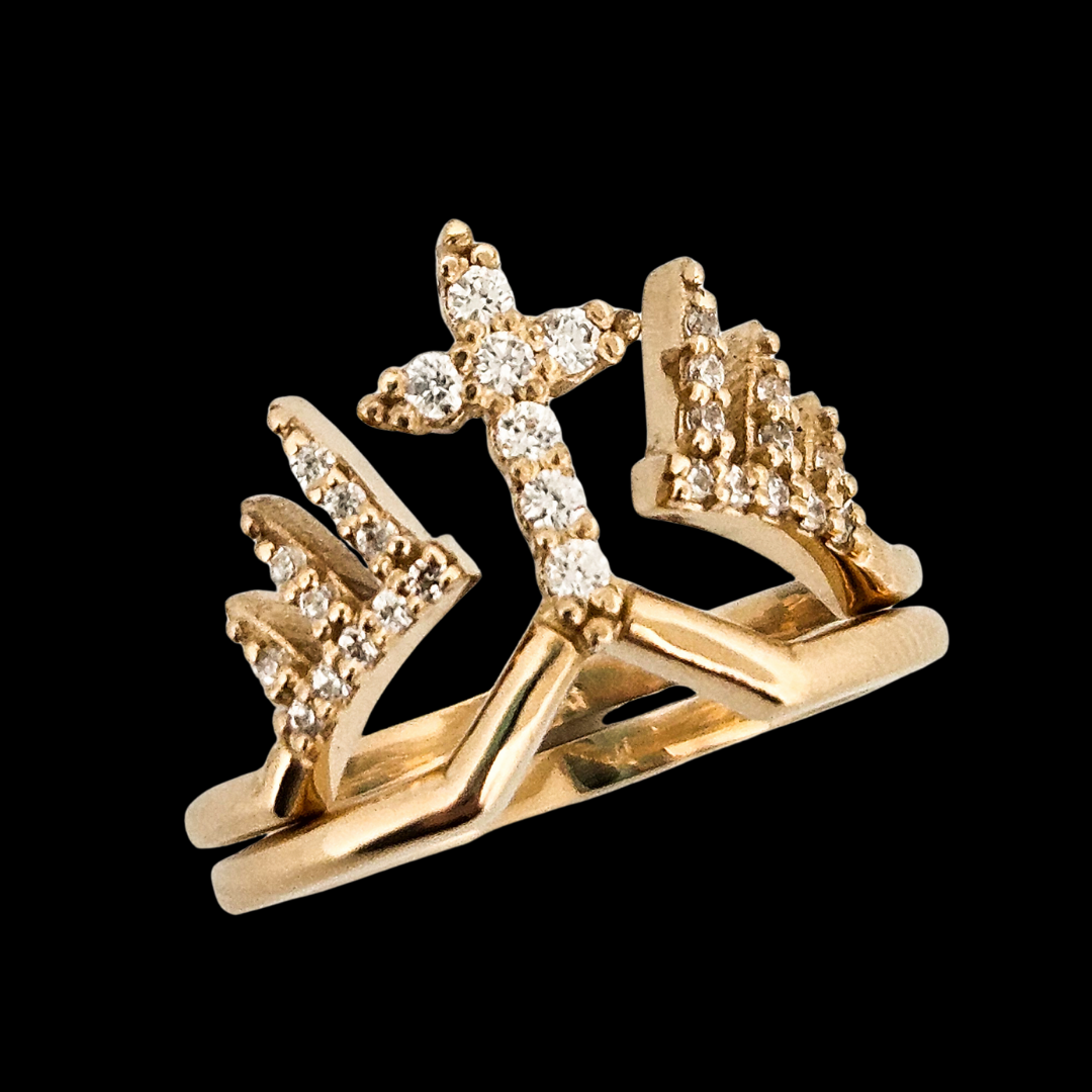 Mont-Royal Ring - Gold and Diamonds Engagement Ring - Inchoo Bijoux
