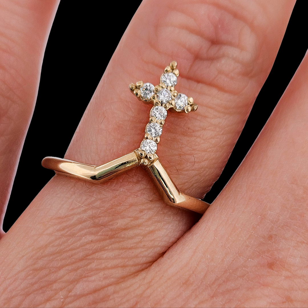 Mont-Royal Ring - Gold and Diamonds Engagement Ring - Inchoo Bijoux