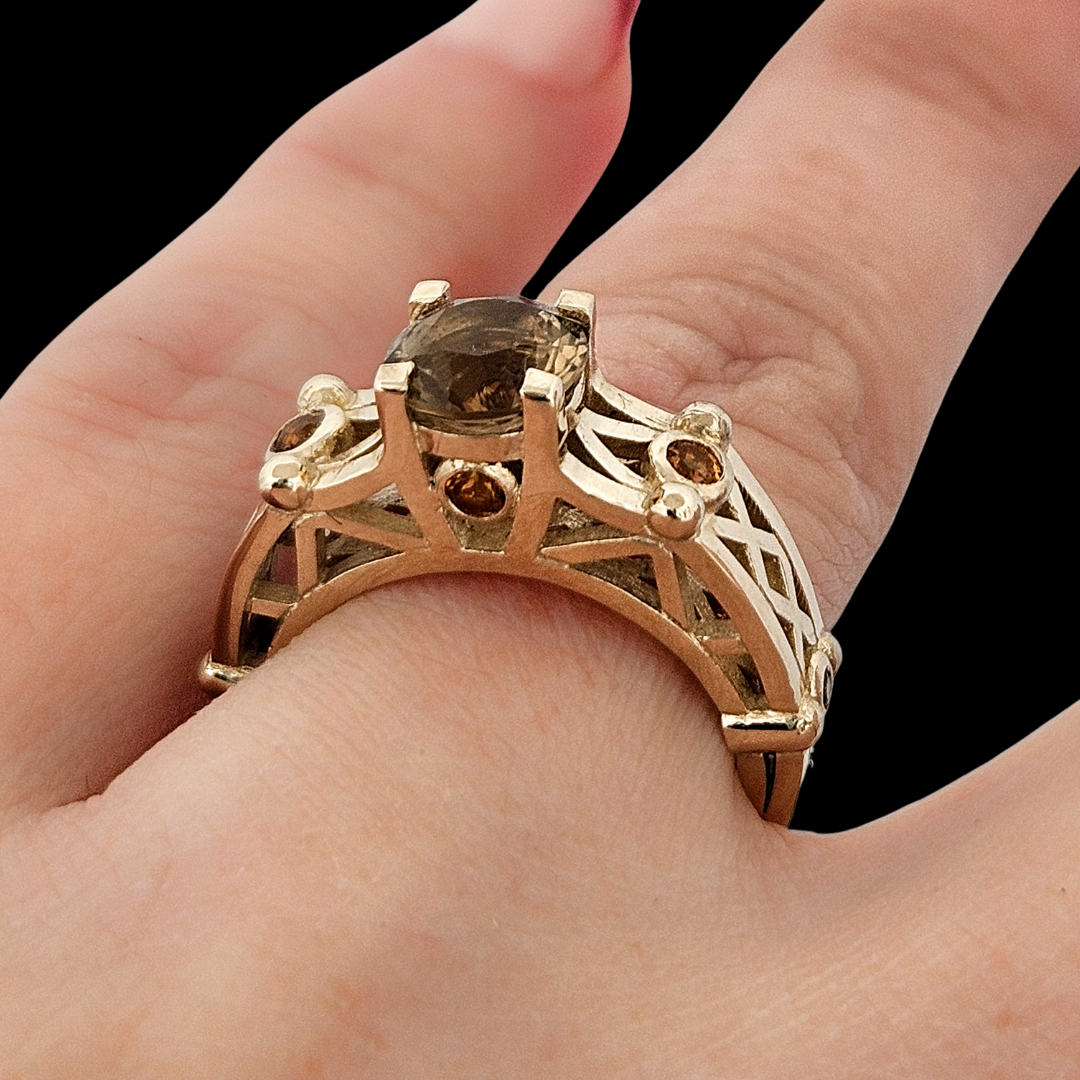 Victoria - Gold and Citrine Ring - Inchoo Bijoux