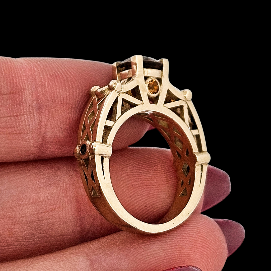 Victoria - Gold and Citrine Ring - Inchoo Bijoux