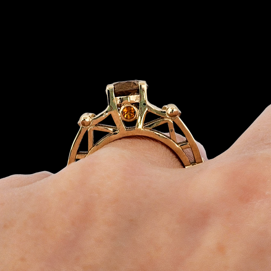 Victoria - Gold and Citrine Ring - Inchoo Bijoux