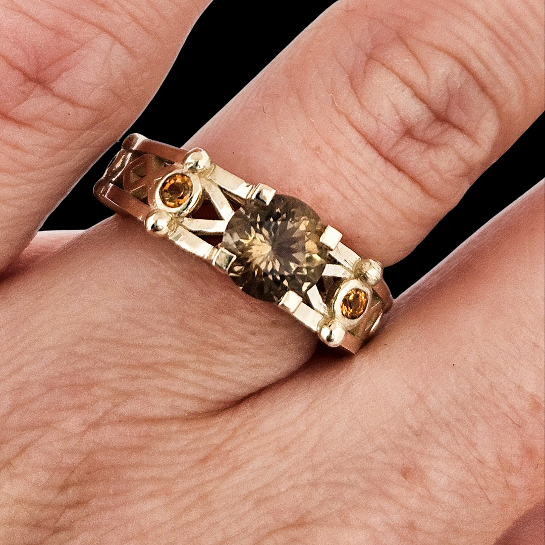 Victoria - Gold and Citrine Ring - Inchoo Bijoux