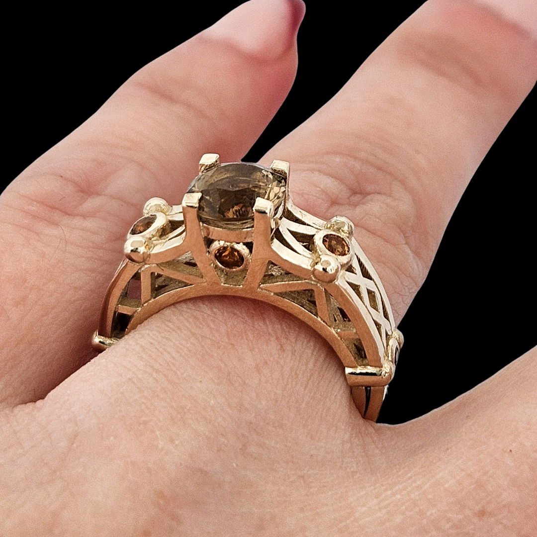Victoria - Gold and Citrine Ring - Inchoo Bijoux