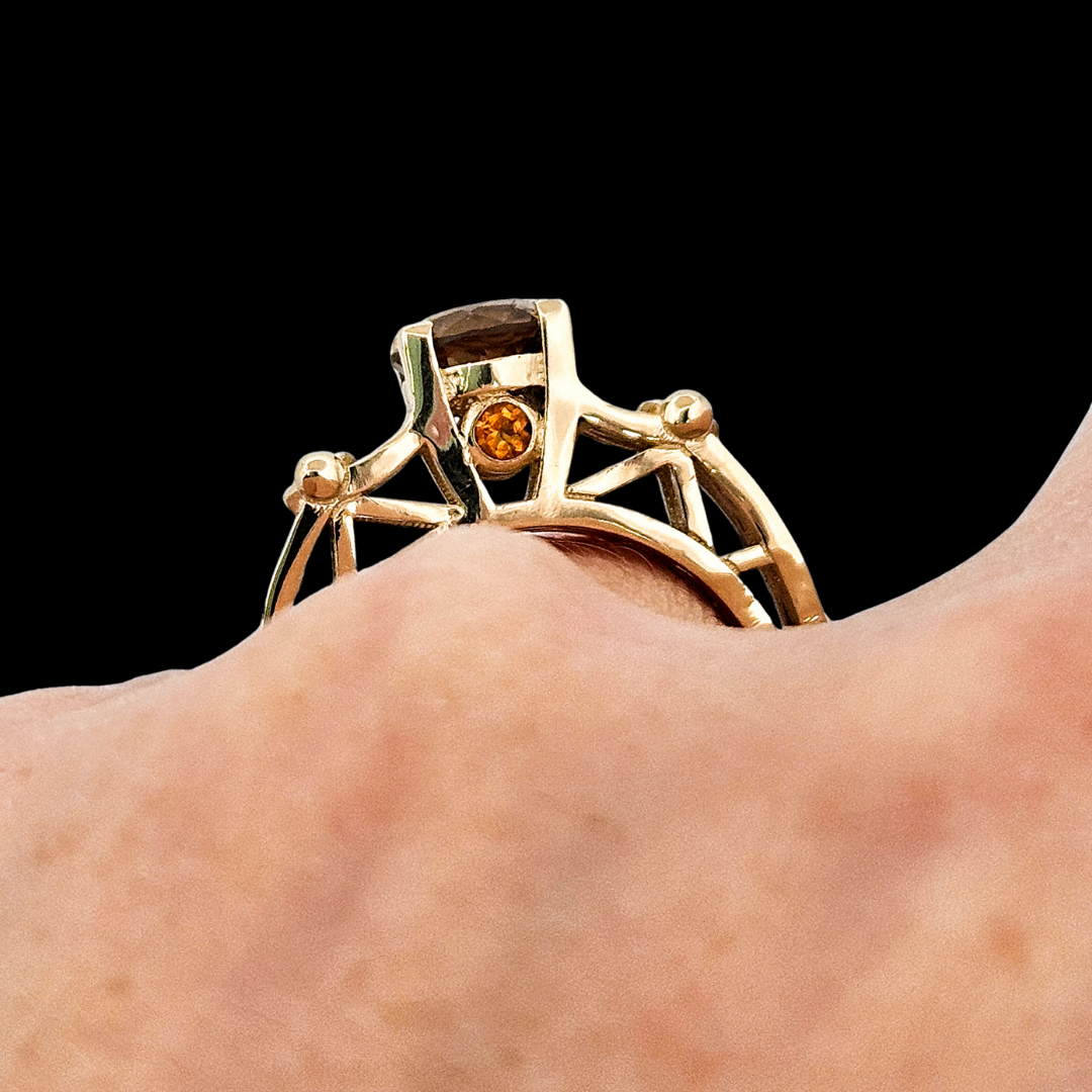 Victoria - Gold and Citrine Ring - Inchoo Bijoux