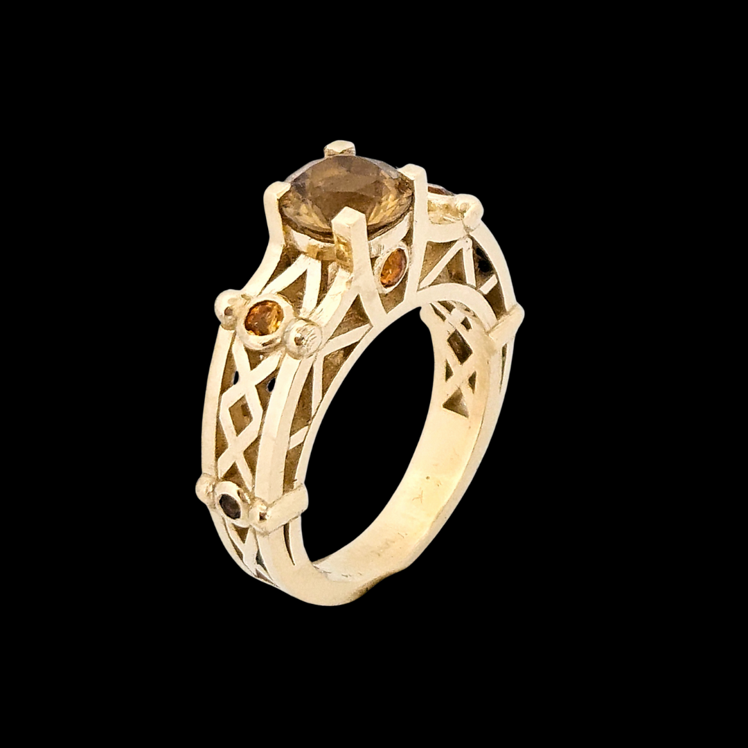 Victoria - Gold and Citrine Ring - Inchoo Bijoux