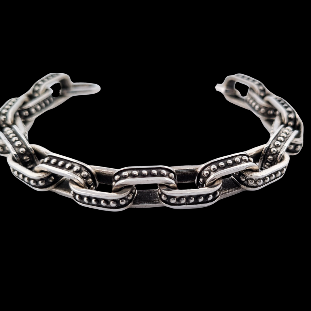 Dotted Cable Link Massive Bracelet