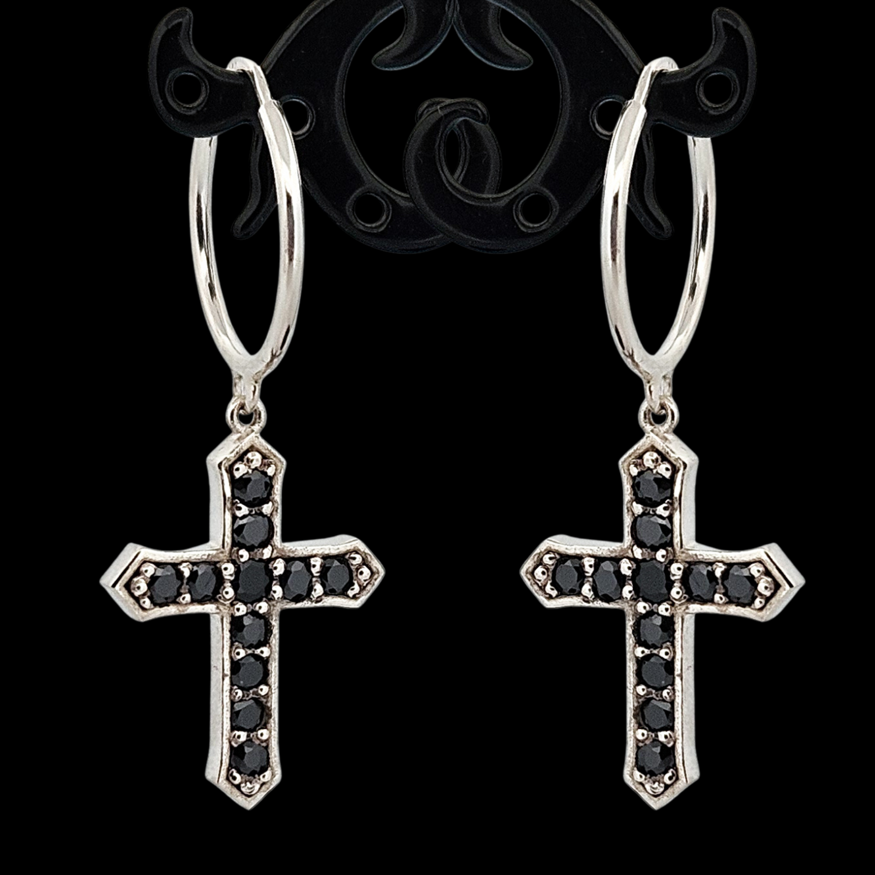 Protected Hoop Earrings - Sterling Silver