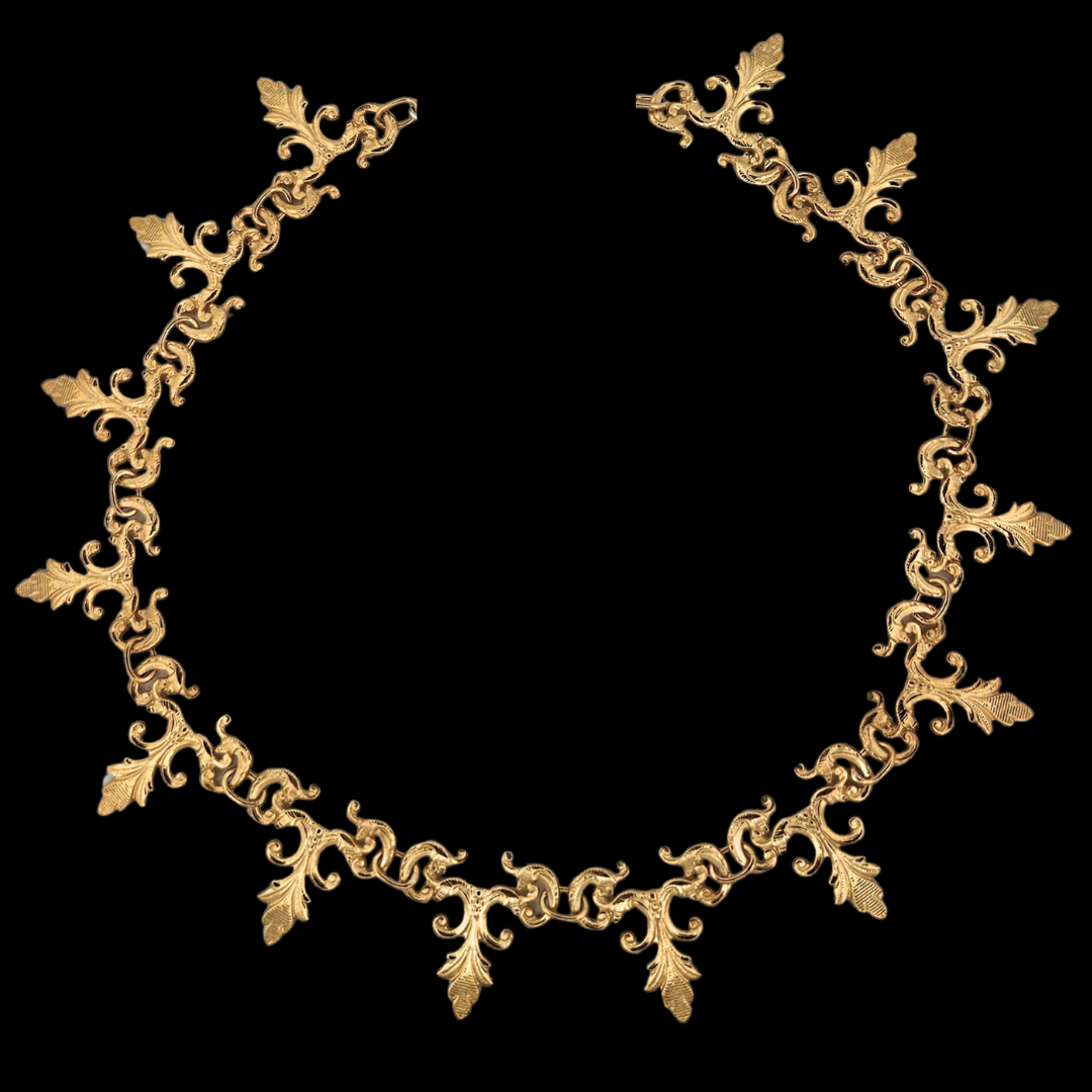 Vamp Lace Choker Necklace - Gold - Inchoo Bijoux