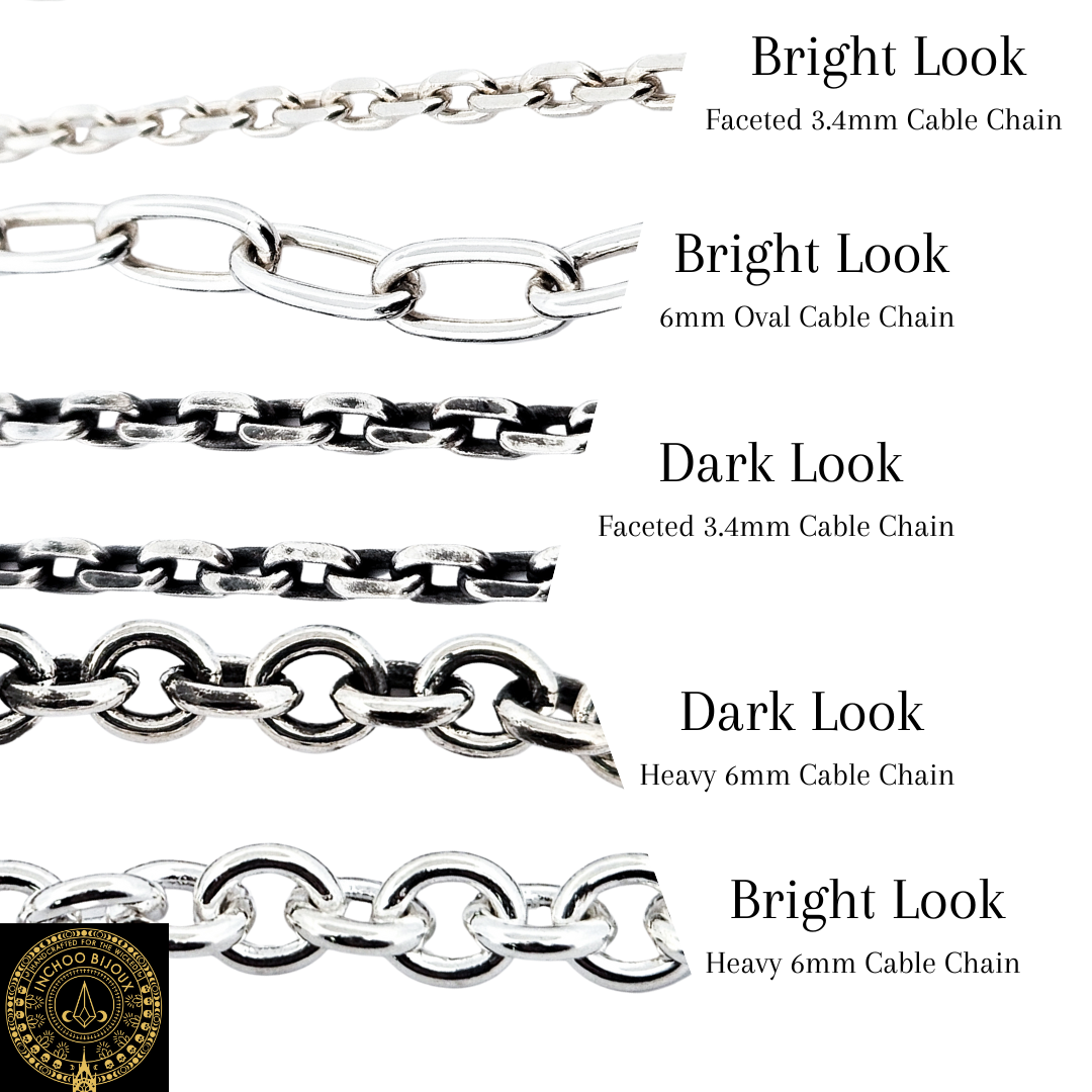 Solid Heavy 8mm Wide Cable Chain
