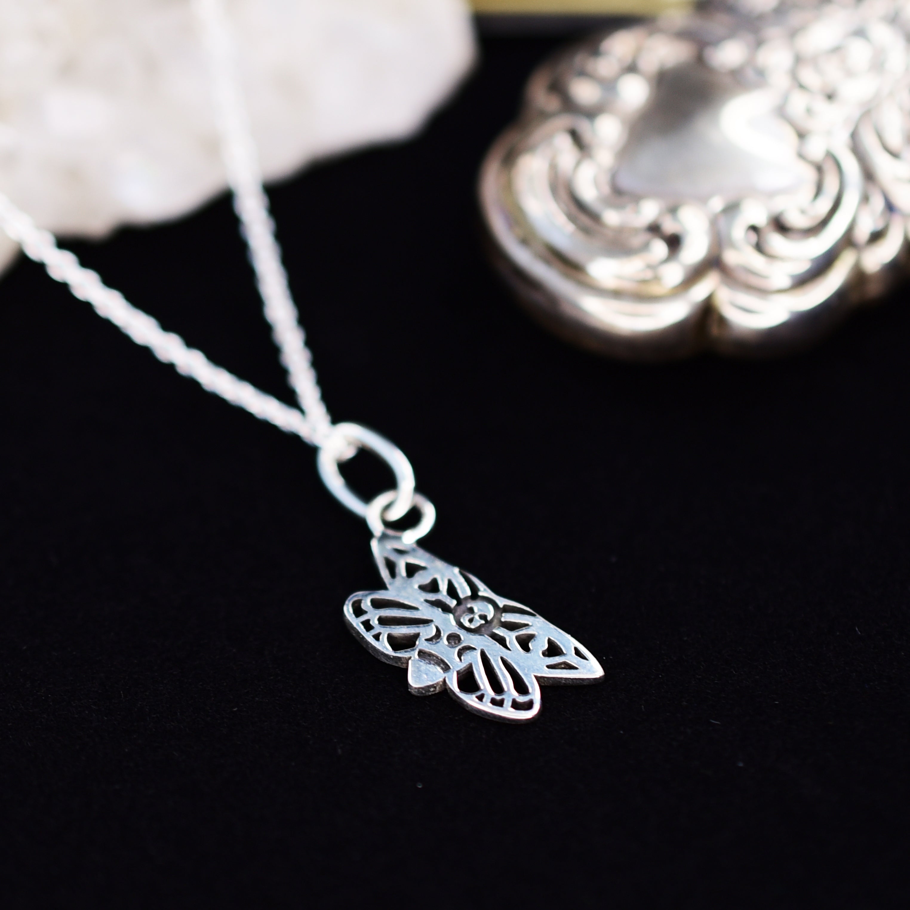 Tiny Moth Pendant
