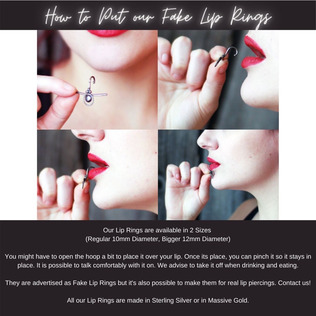 Bar Fake Lip Ring - Inchoo Bijoux