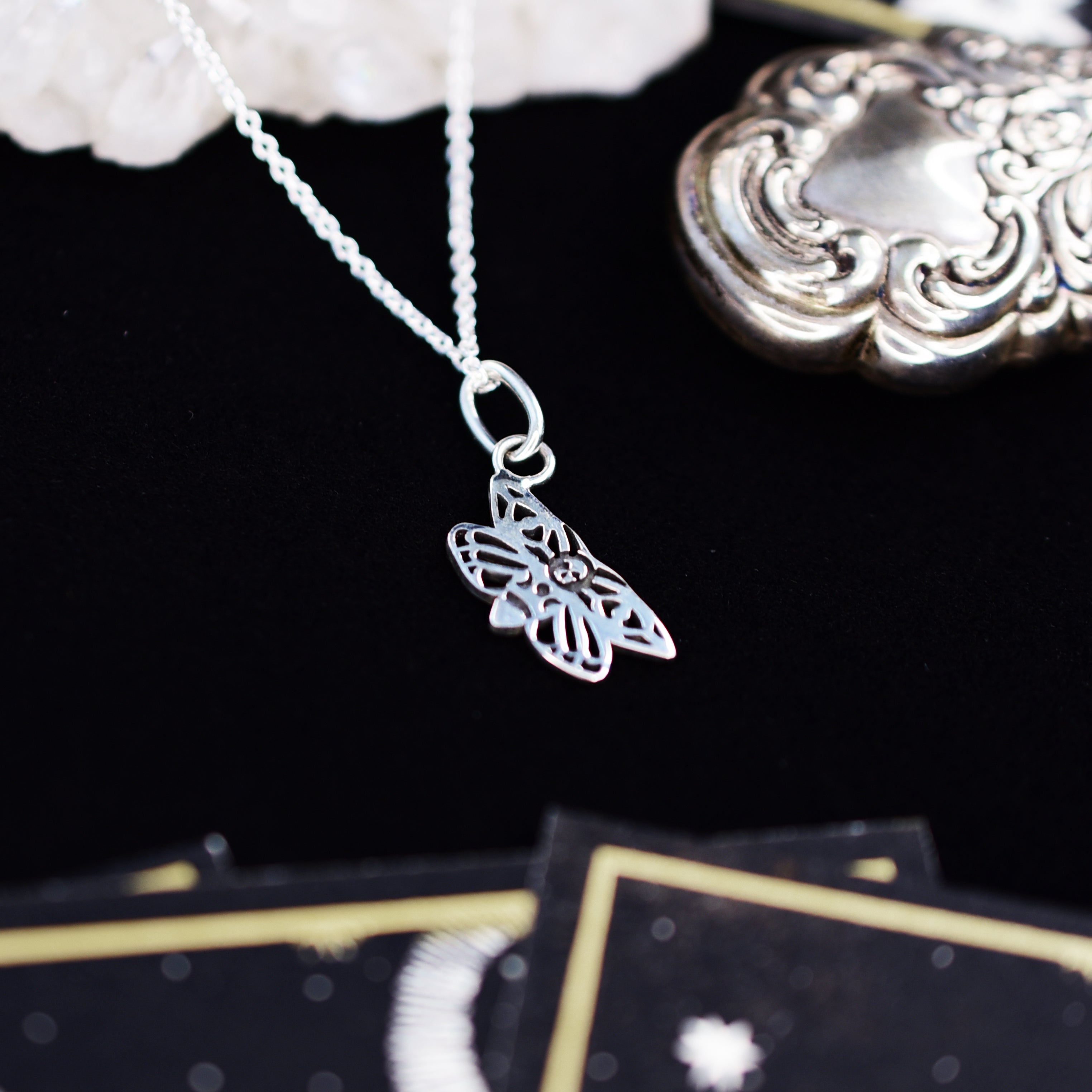 Tiny Moth Pendant