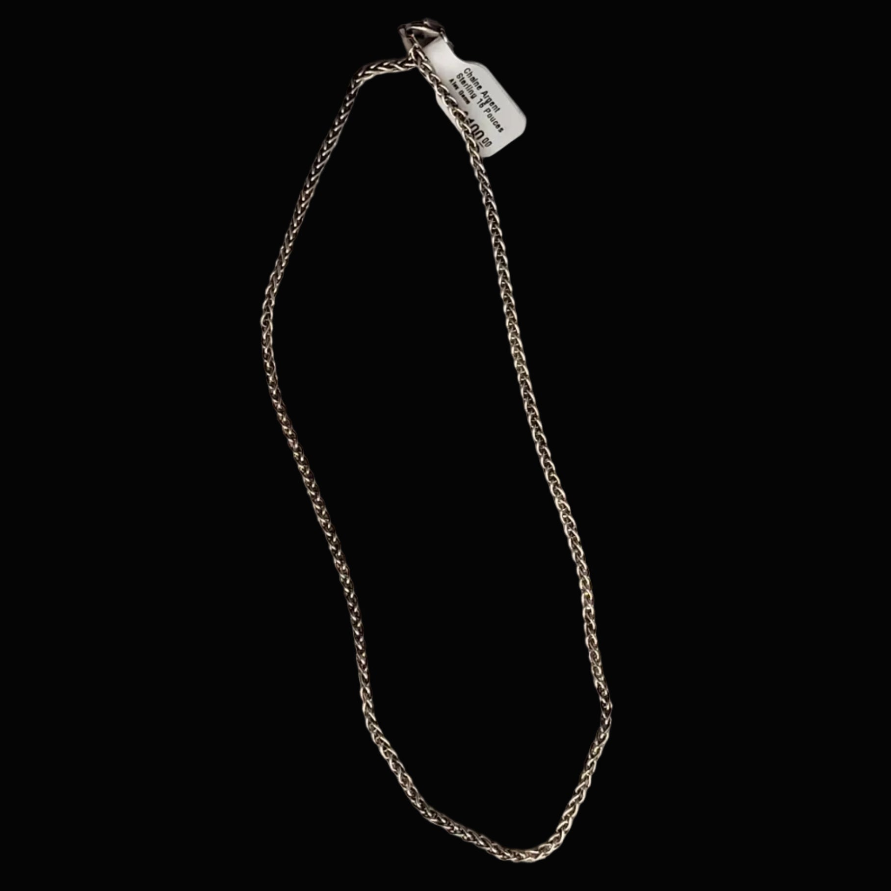 Chaine Argent Sterling 16 Pouces