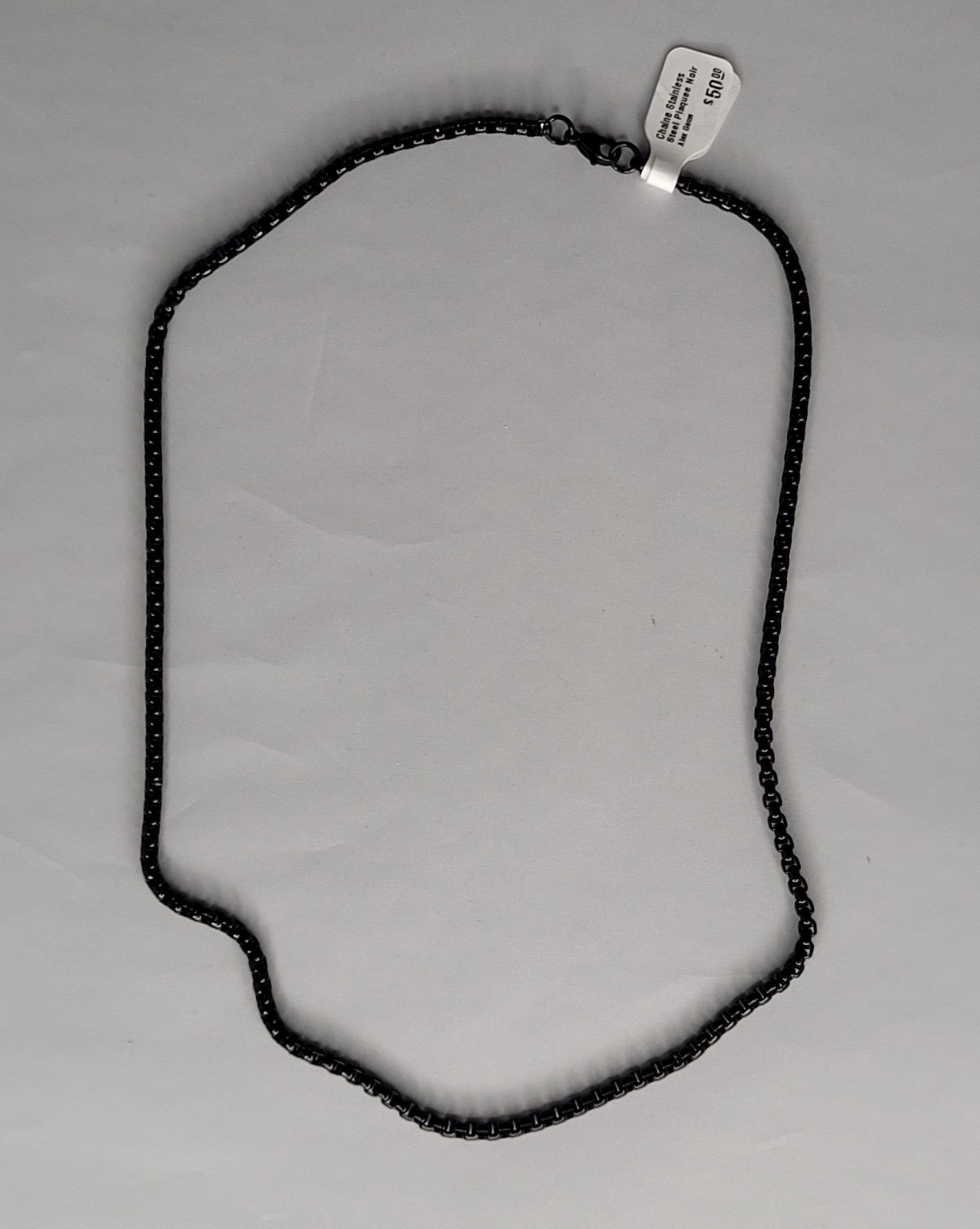 Chaine Stainless Steel Plaquee Noir