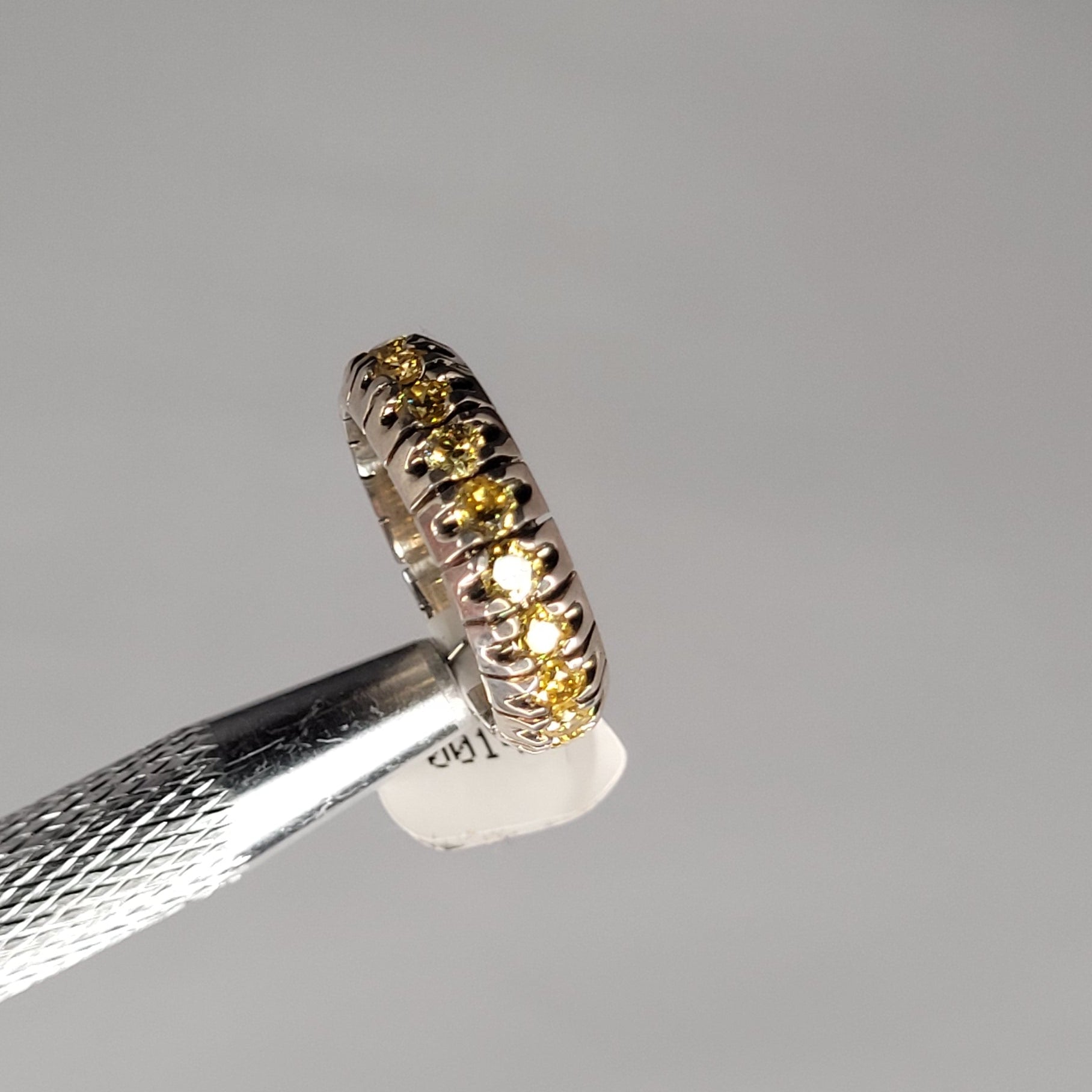 Bague Pierres Jaunes Sythetiques gr 5.75