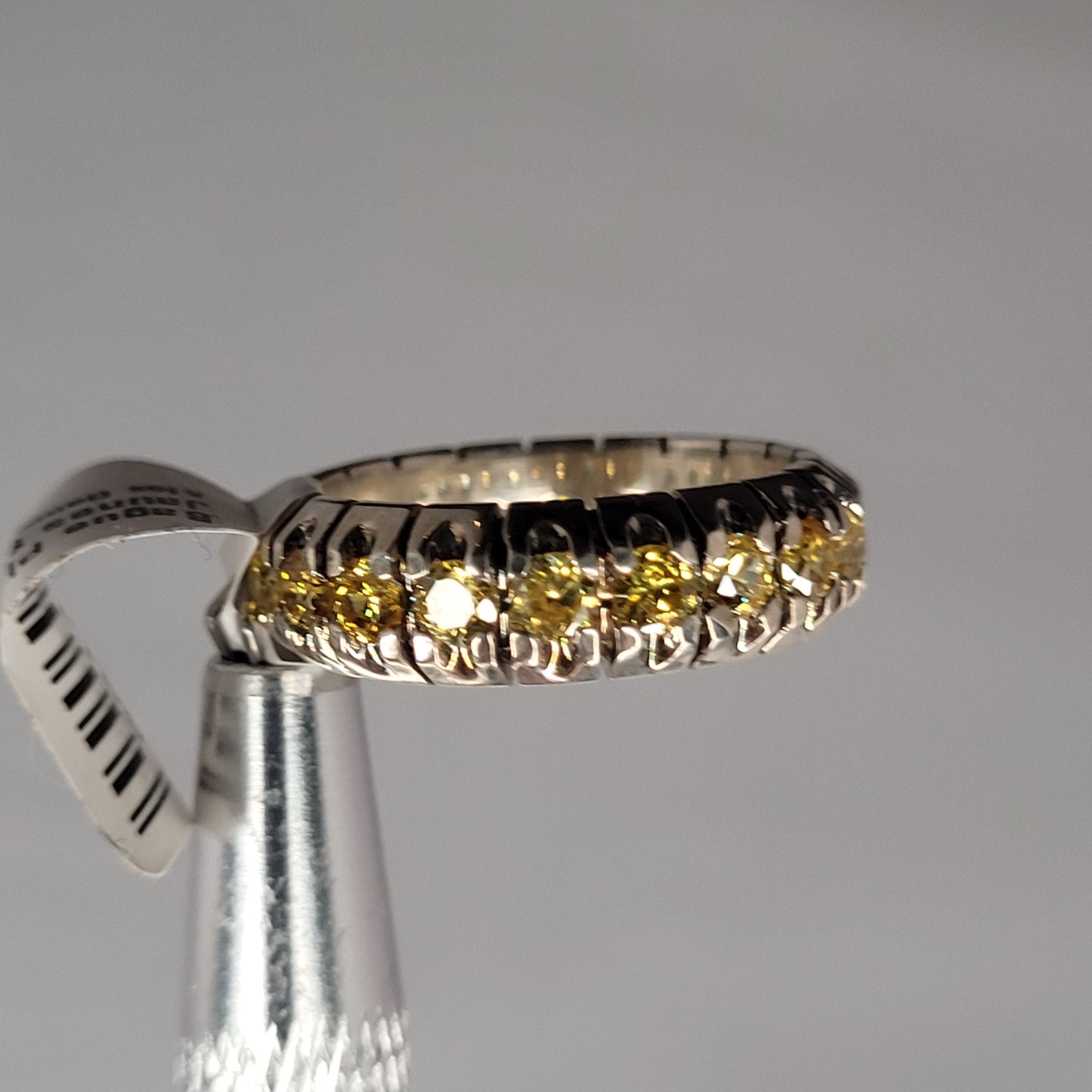 Bague Pierres Jaunes Sythetiques gr 5.75