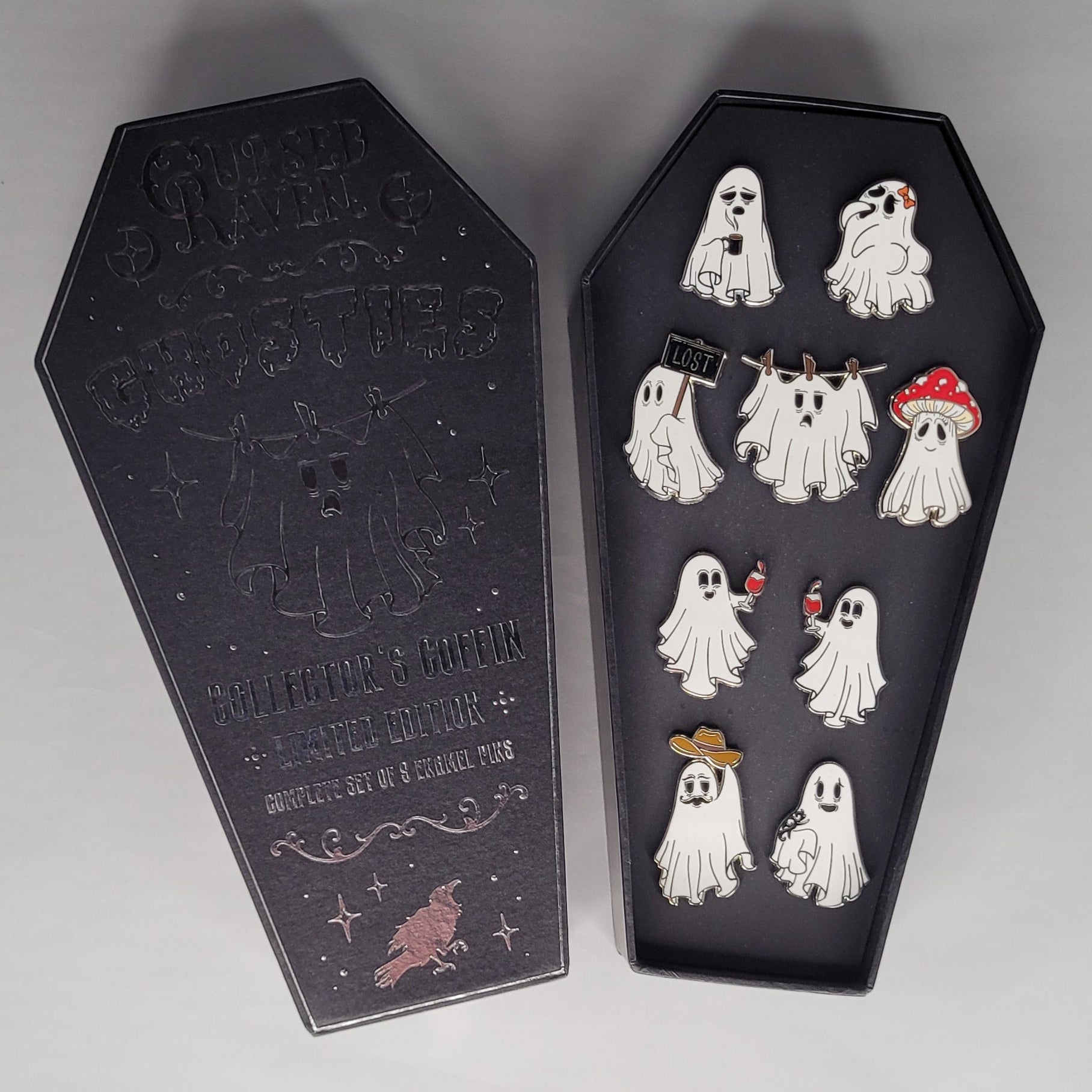 Collectors Coffin of Pins