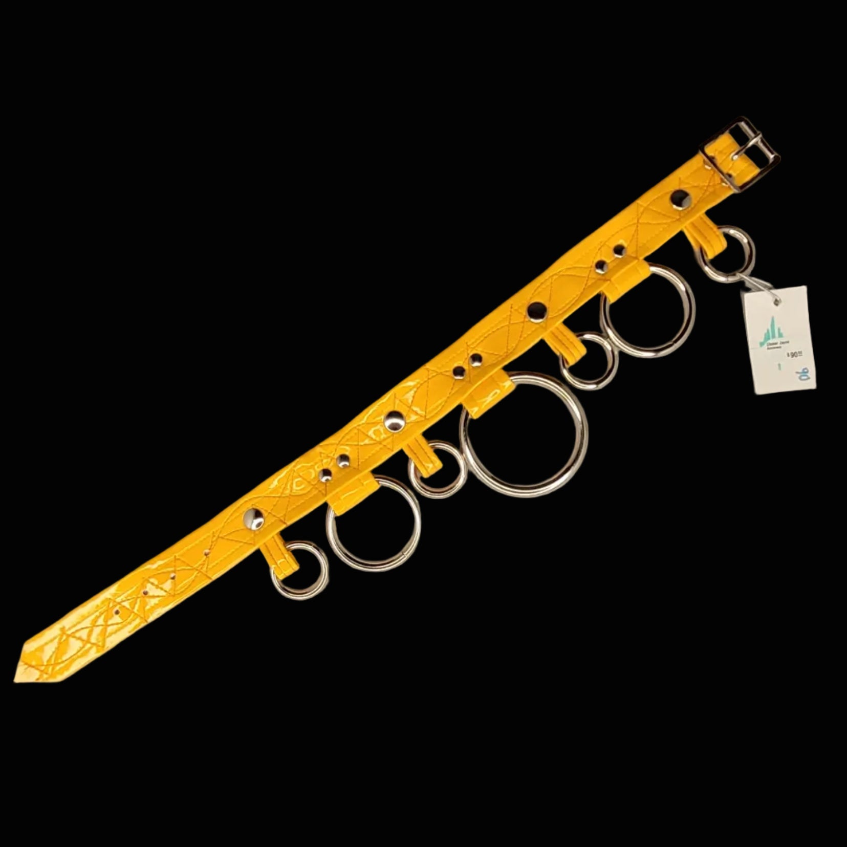 Choker Jaune Anneaux