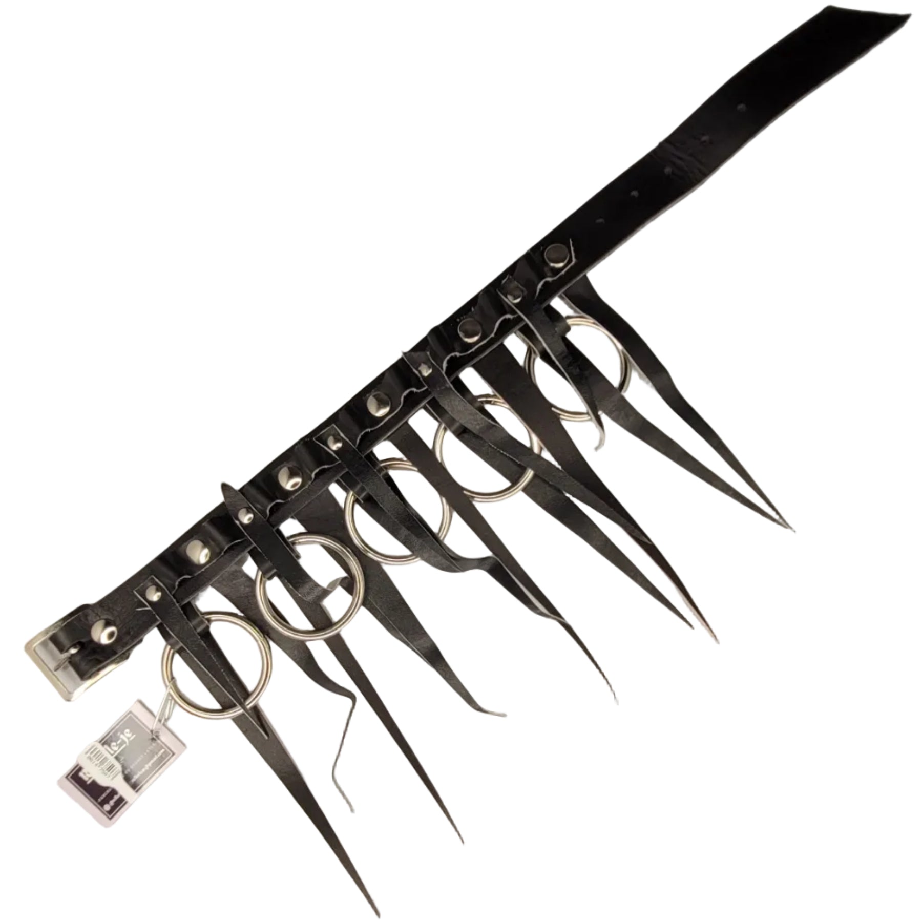 Choker Triangle Franges Noir