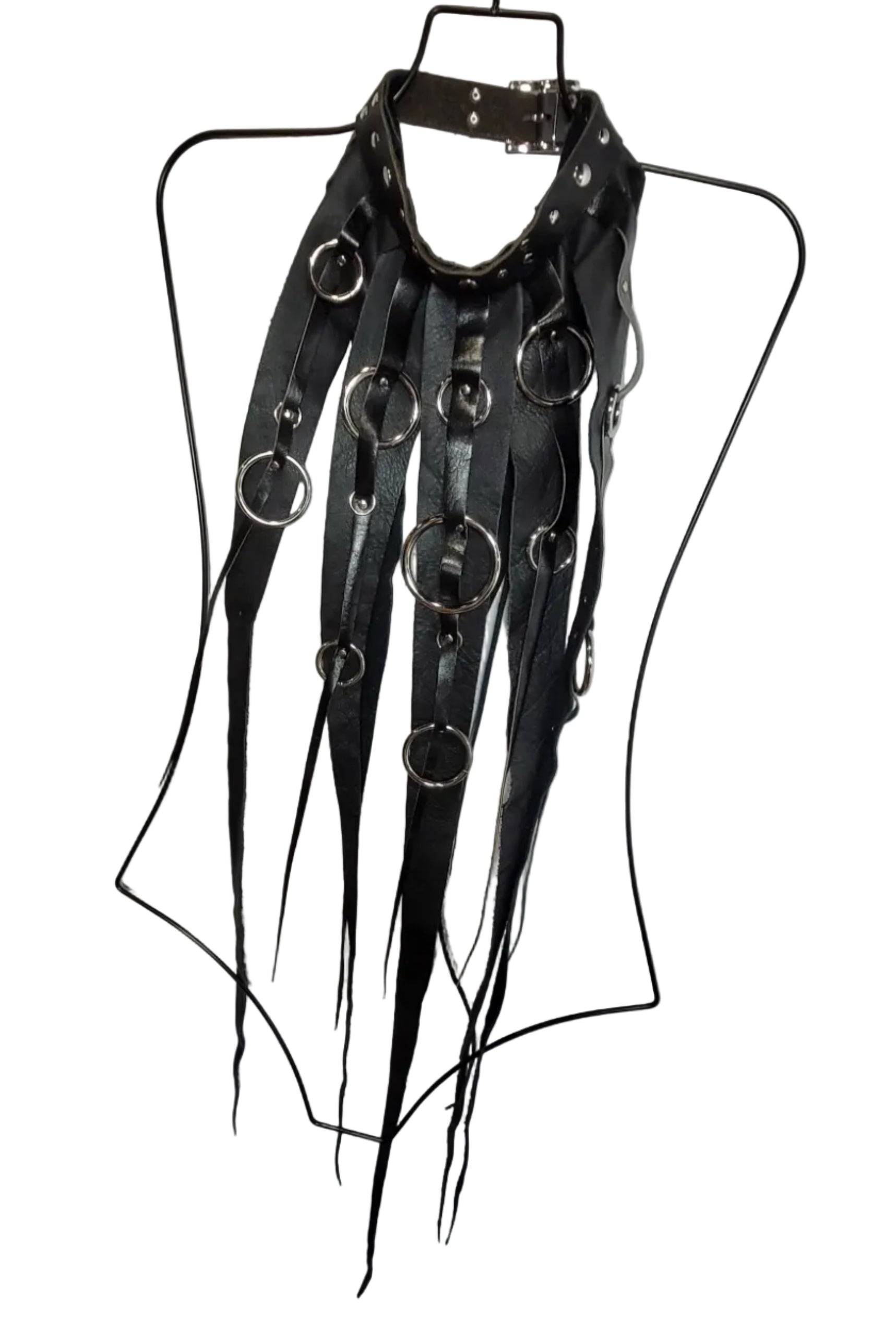 Choker Franges Anneaux Grand