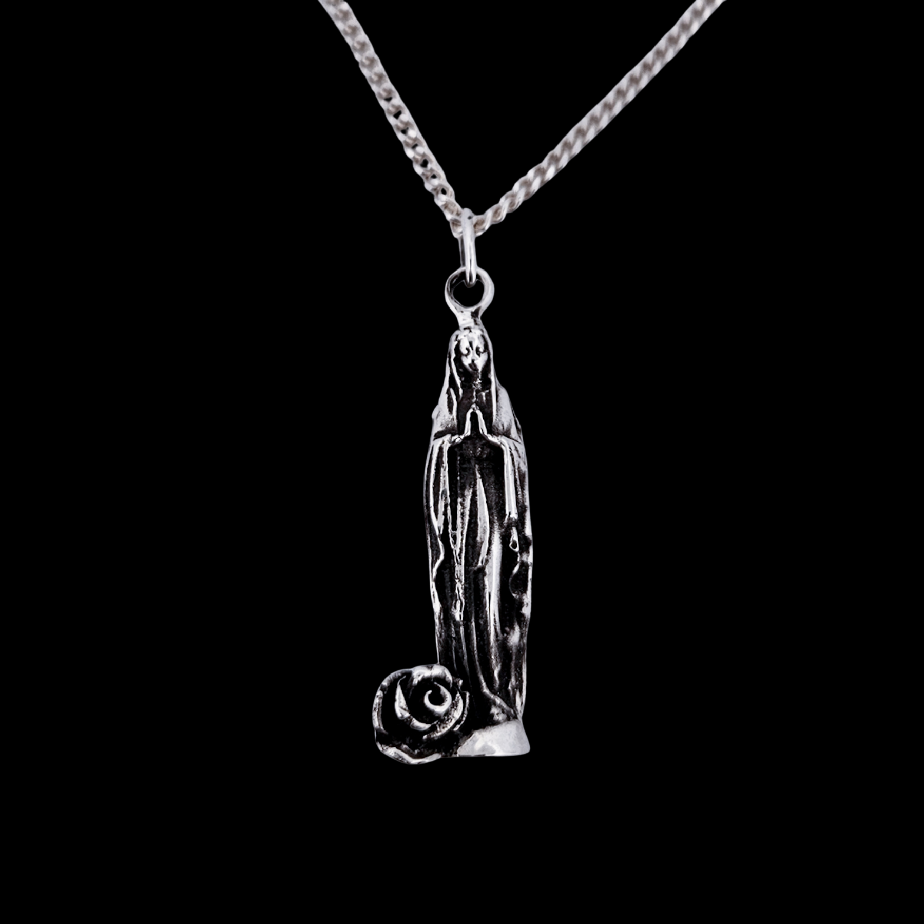 Praying for Dick Sterling Silver Double Sided Pendant - Inchoo Bijoux