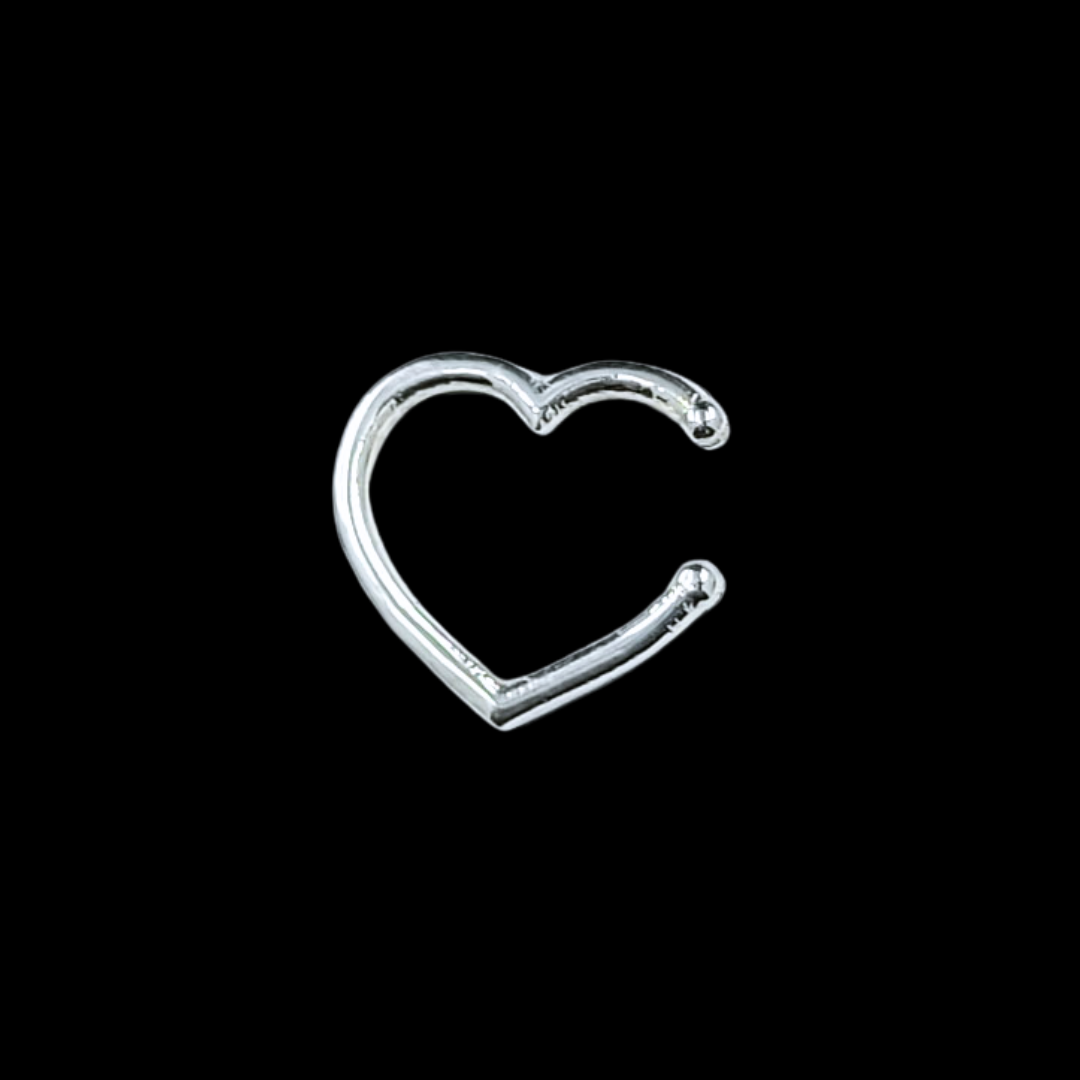 Small Heart Fake Nose Piercing - Inchoo Bijoux