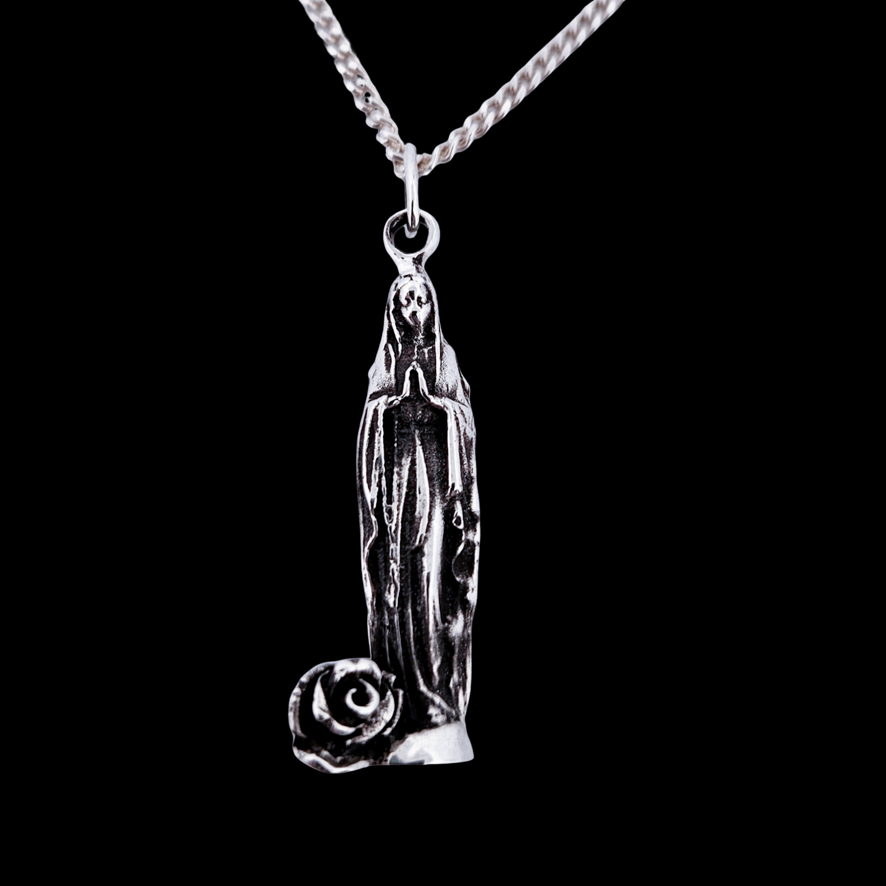 Praying for Dick Sterling Silver Double Sided Pendant - Inchoo Bijoux